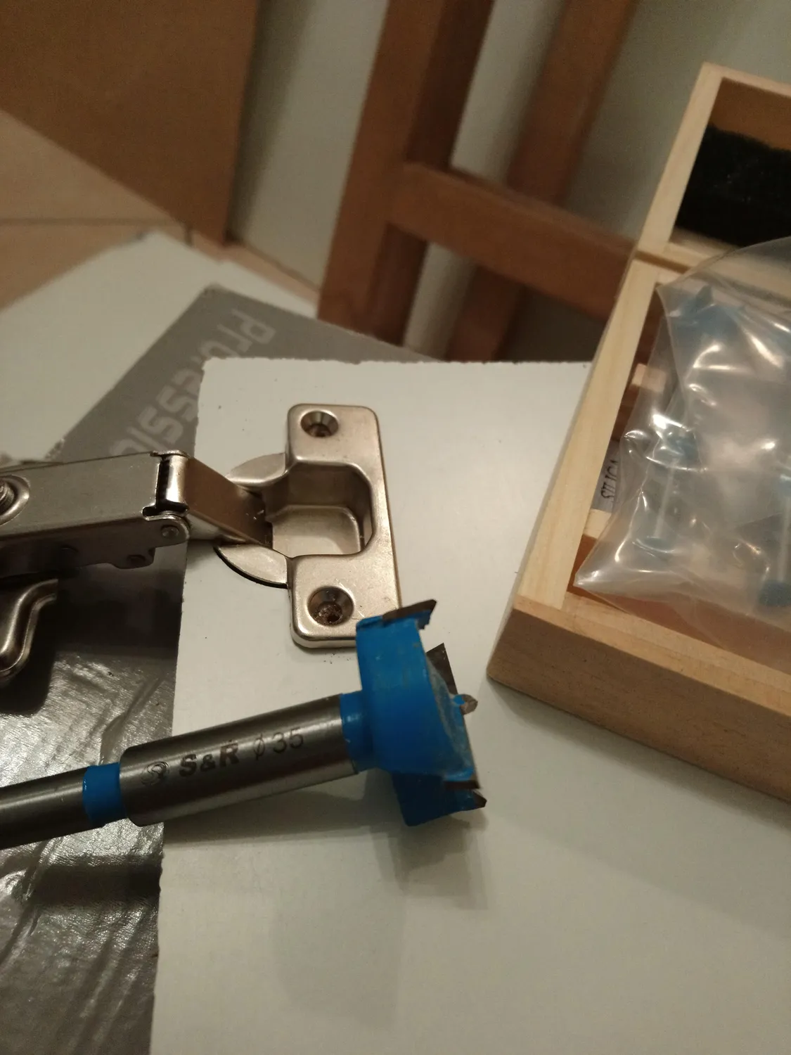 S&R Forstner Set 5 Punte Legno 15-35 mm scatola legno