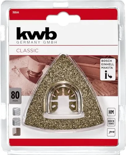 KWB 709544 raspa delta 80 mm carburo per multifunzione
