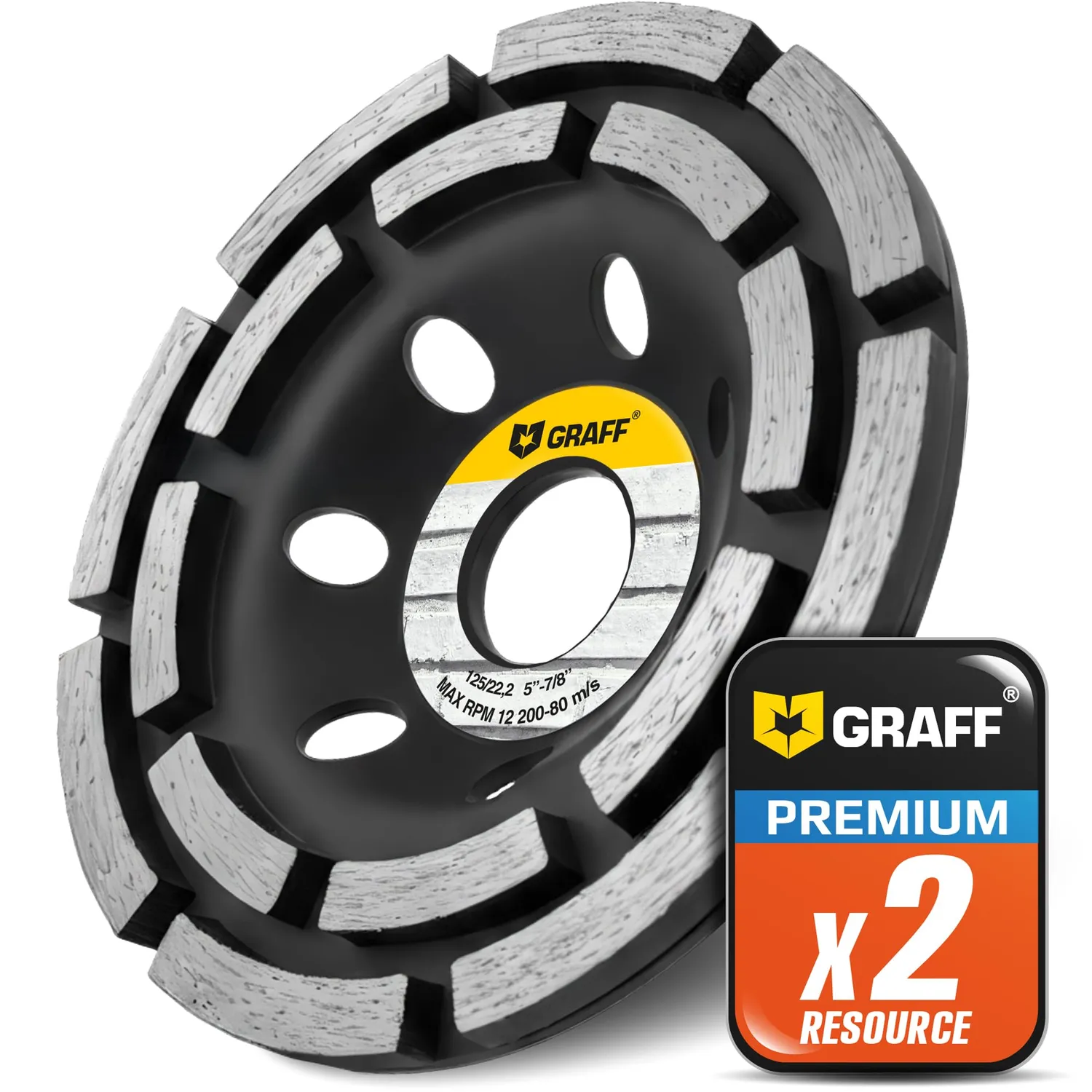Graff Mola Diamantata a Tazza 115 mm Doppia Corona Cemento